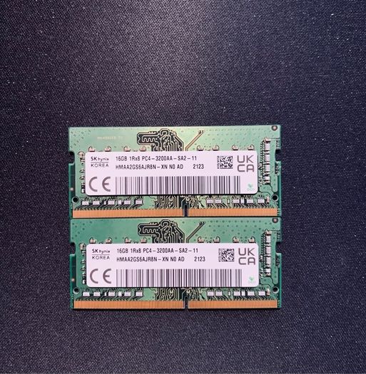 Hynix 32GB (2x16GB) DDR4 3200MhZ PC4-25600 Laptop memory