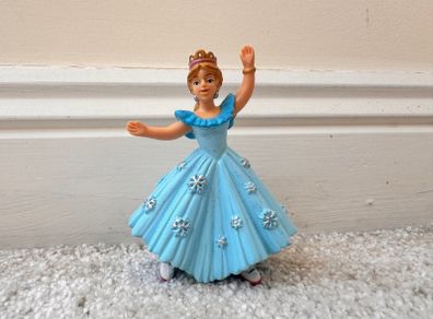 Papo Blue Princess Skating Figure 2016 Figure Skater Ice Skates Crown approx. 10 cm. Used Please see photos