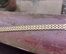 Vintage gold plated bracelet, D18 post 3e