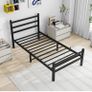 3ft Single Bed Frame with Headboard,Heavy Duty Metal Platform Image 5