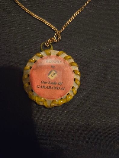 Our Lady of Garabandal Relic on 9ct Gold Chain