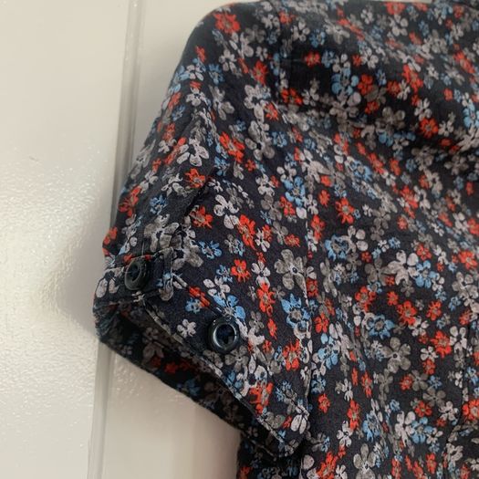 Esprit navy & red floral blouse. Size 6