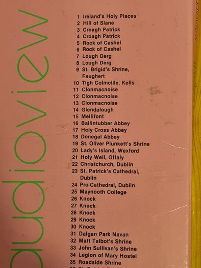Vintage 36 Coloured Slides Of Ireland's Holy Places. With Cassette Commentary BY koaudioview Dublin