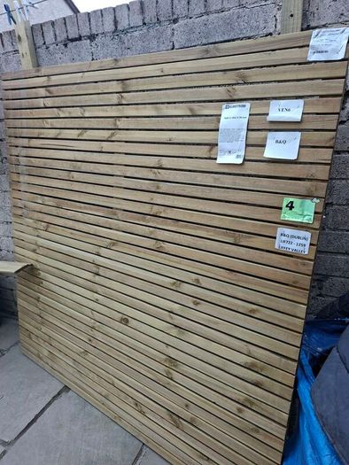 Treated timber panels