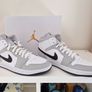 Nike Air Jordan 1 Mid - Light Smoke Grey Image 4