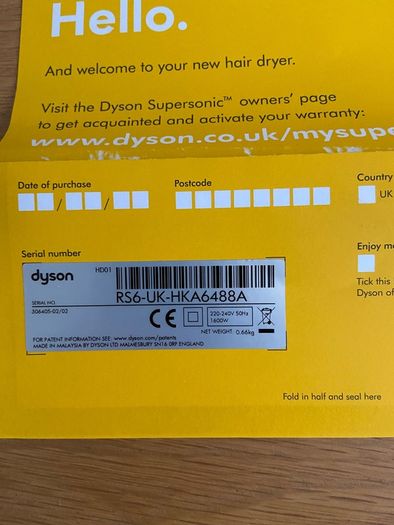Dyson Hairdryer