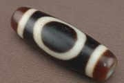 Antique Hiamalayn Tibetan circle &amp; Square Eyes Agate Dzi Bead Amulet Pendant