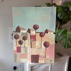 Original Artwork on Canvas - Modern Abstract Landscape
