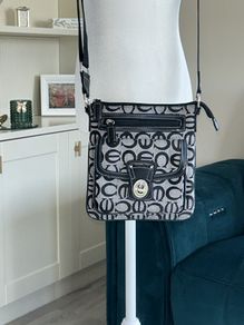 Black & Grey Crossbody Handbag