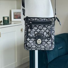 Black & Grey Crossbody Handbag