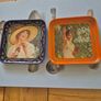 Vintage Style Coca Cola Small Tin Dishes Image 2