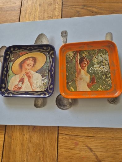 Vintage Style Coca Cola Small Tin Dishes