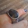 Black diamonte ring Image 2