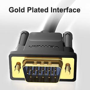 Vention 5M Premium VGA/WQXGA (2K/QHD/Full HD) [2560x1600@60Hz] Male/Male Gold-Plated Cable (Brand New/Warranty)
