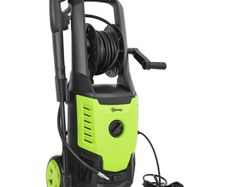 2200W High Pressure Washer, 170 Bar Pressure, 420 L/h Flow, Portable Electric Power Washer Jet Wash Cleaner with Adjustable Nozzle 6M Hose and Hose Reel for Home Patio Car Driveway