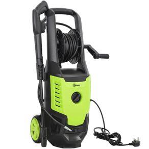 2200W High Pressure Washer, 170 Bar Pressure, 420 L/h Flow, Portable Electric Power Washer Jet Wash Cleaner with Adjustable Nozzle 6M Hose and Hose Reel for Home Patio Car Driveway
