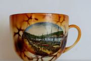 Antique decorative  souvenir shaving  cup.