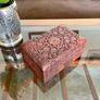 Vintage Indian Floral Design Hand Carved Sheesham Rose Wood Jewellery Keepsakes Box Image 4