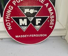 Nothing  pulles like massey cast iron sign