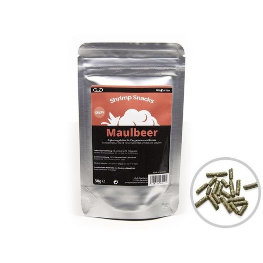 GlasGarten Shrimp Snacks mulberry 30g