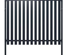 Fence Panel Anthracite 174.5x150 cm Powder-coated Steel