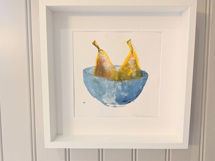 Signed Original Still Life in White Box Frame - perfect gift