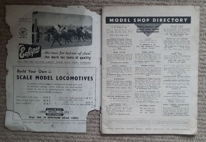 Model Maker Magazine - The Model Mechanics & Model Cars 1951