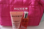 Nuxe Prodigieux Floral parfum and shower gel with pink cosmetic bag