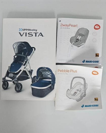 Uppababy Vista + Maxicosi Pebble Plus and Pearl