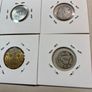 6 assorted coins including 2 silver coins Image 6