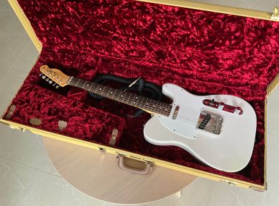 Fender Artist Series Jimmy Page Mirror Telecaster Rosewood Fretboard, White Blonde 2019, USA