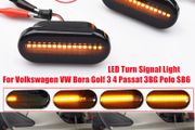 2X LED Dynamic Side Marker Turn Signal Light Indicator for VW Bora Golf 3 4 MK4 Jette Lupo Passat Z2 3BG Polo SB6 SEAT Ibiza T5