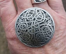Heavy Celtic Knot Ring and Stuart Harper Brooch