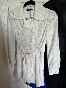White formal coat