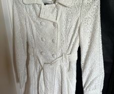 White formal coat