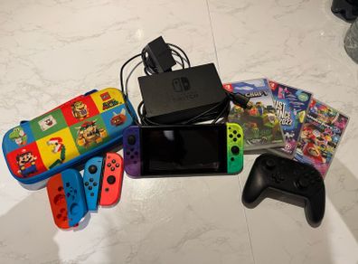 Nintendo Switch with games