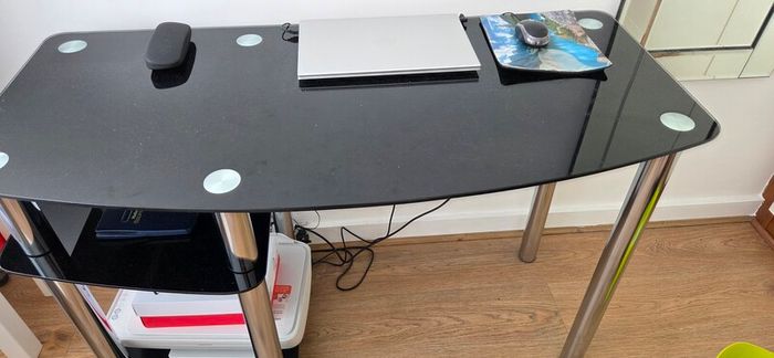 Glass desk