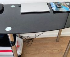 Glass desk