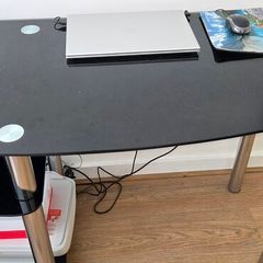 Glass desk