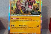 pokemon card  tyrantrum staff promo