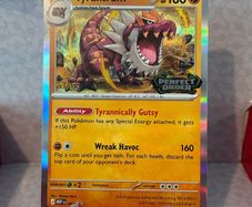 pokemon card  tyrantrum staff promo