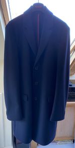 Hugo Boss Cashmere Wool Overcoat - Navy