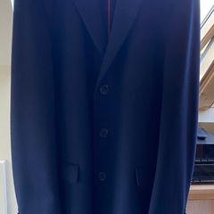 Hugo Boss Cashmere Wool Overcoat - Navy