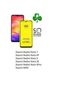 For Xiaomi Redmi Note 7/ Redmi Note 9/ 9S/9PRO/ Redmi Note 8T/ Mi9T Tempered Glass 9D Full Glue Full Screen Tempered Glass
