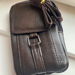 NEW-Leather Shoulder/ Waist Bag