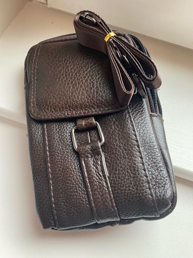 NEW-Leather Shoulder/ Waist Bag