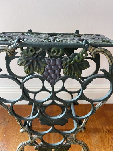 cast iron wine stand