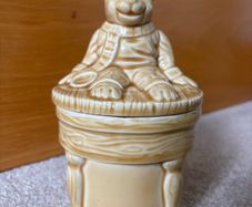 Vintage Ceramic Teddy Bear Lidded Jar