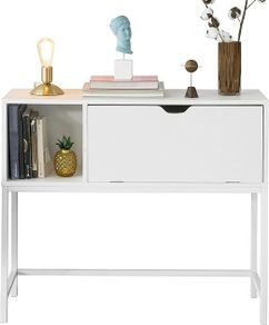 Console table  Entrance Table with Drop-Down Door and Compartment