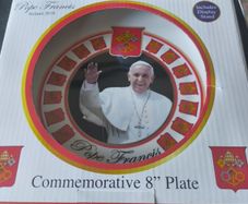 pope Francis commemorative plate Ireland 2018